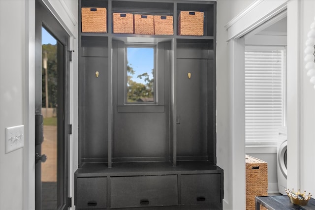 mudroom featuring plenty of natural light