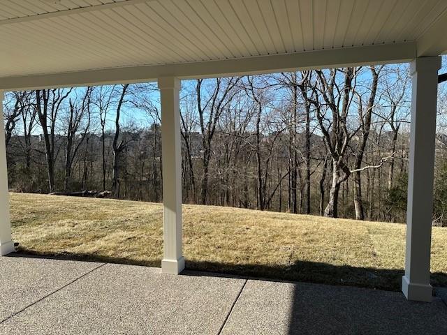 view of yard with a patio