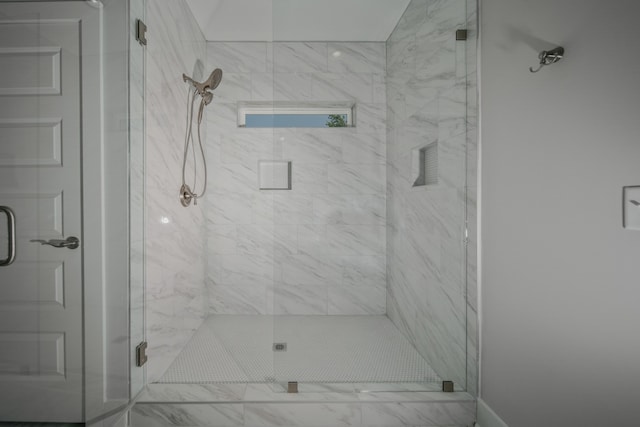 bathroom with an enclosed shower