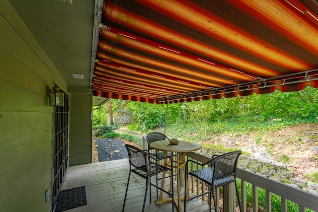 view of wooden terrace