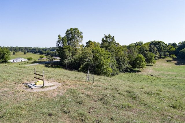 view of yard featuring a rural view