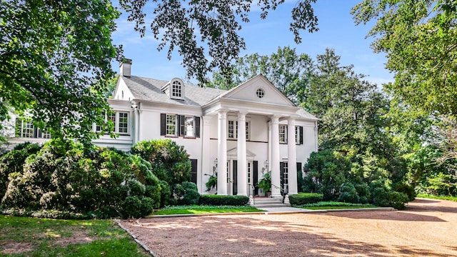 view of greek revival house