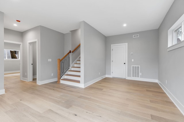 entryway featuring light hardwood / wood-style flooring