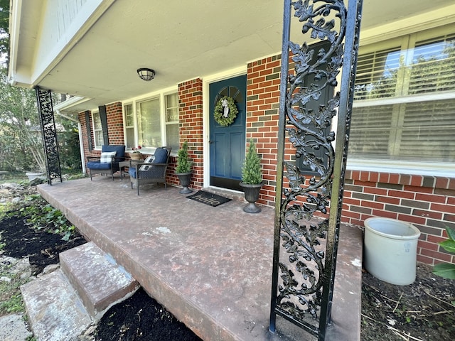 view of patio with covered porch