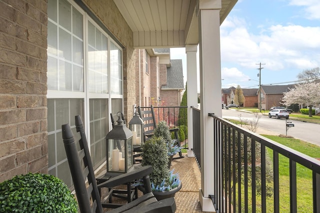 view of balcony