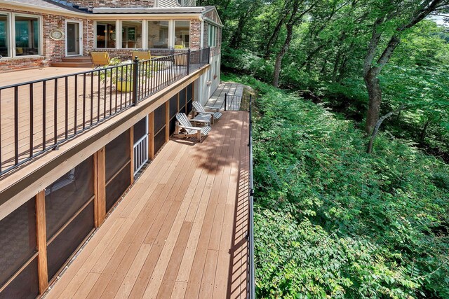 5053 Villa Crest Dr, Nashville, TN 37220 - view of wooden deck