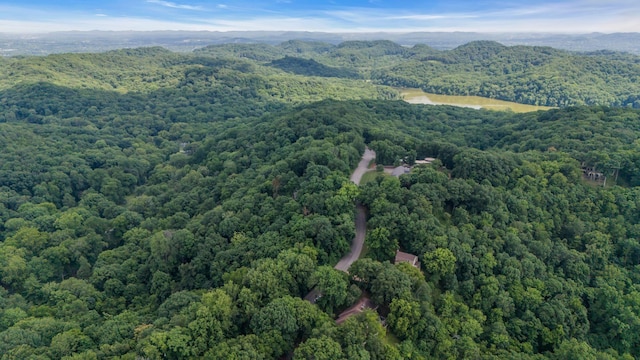 5053 Villa Crest Dr, Nashville, TN 37220 - aerial view of property and surrounding area with a heavily wooded area