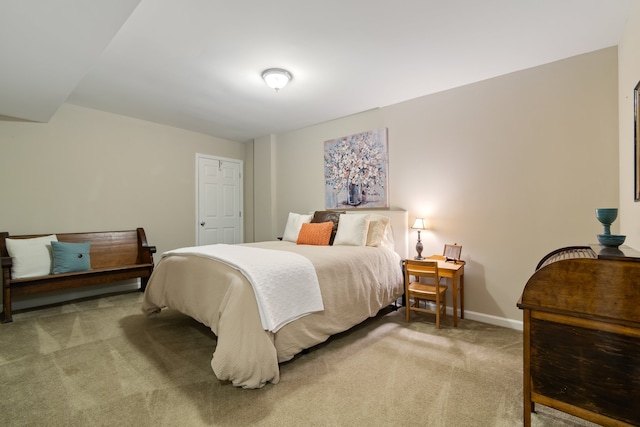 bedroom featuring carpet flooring