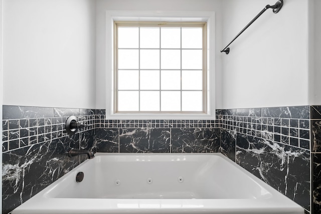 bathroom with a bathing tub