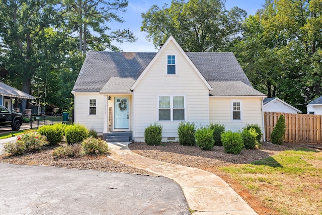 view of front of property