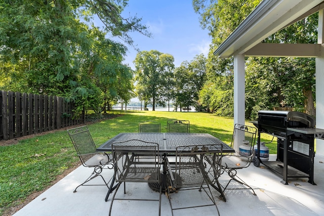 view of patio / terrace with grilling area