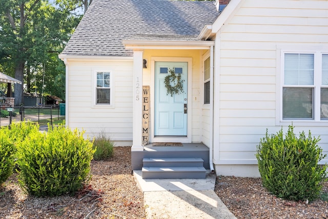 view of property entrance