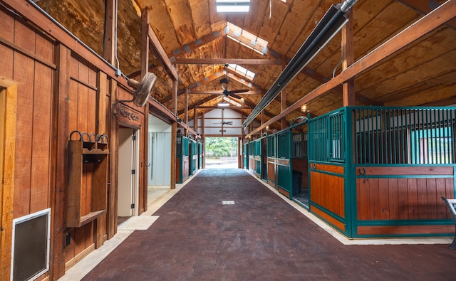 view of horse barn