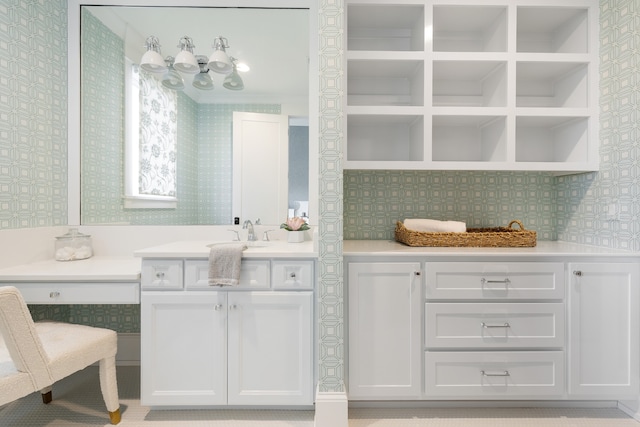 bathroom with vanity