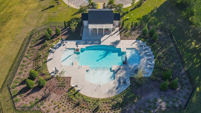 birds eye view of property