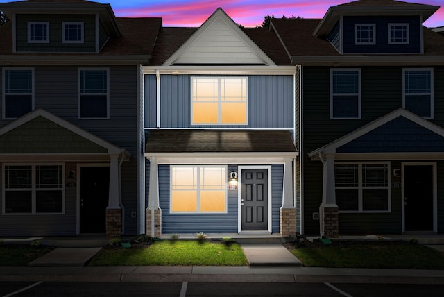 view of property featuring board and batten siding