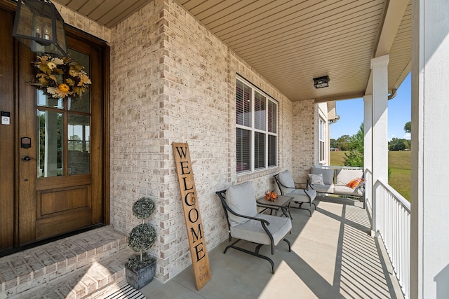 exterior space featuring a porch