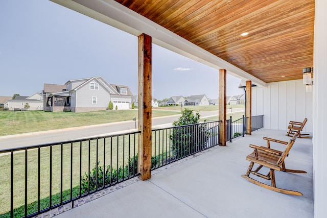 view of patio / terrace with a porch