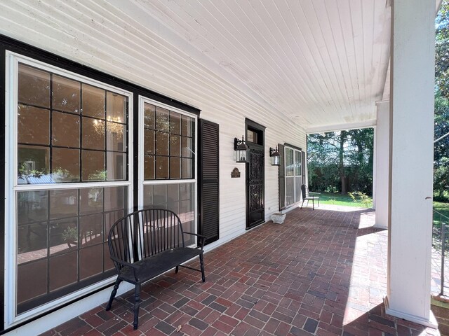 view of patio / terrace featuring a porch