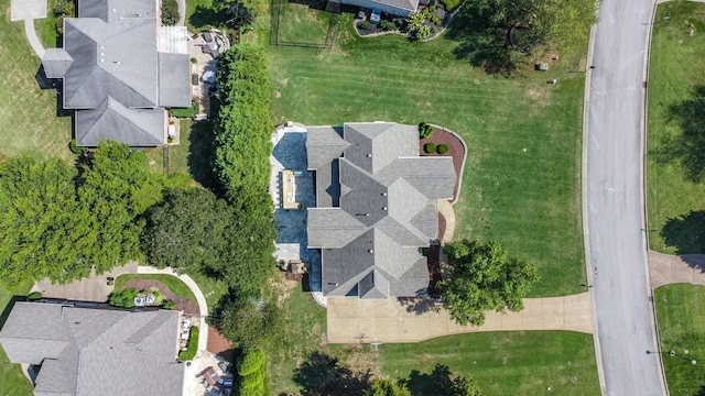 aerial view featuring a residential view