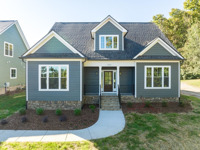 view of front of home featuring a porch