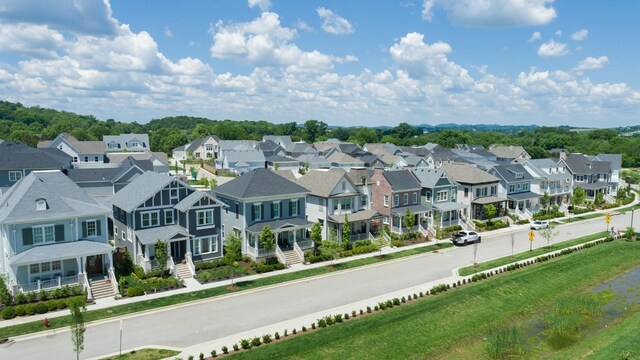 bird's eye view featuring a residential view