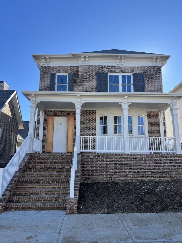 view of front facade with a porch