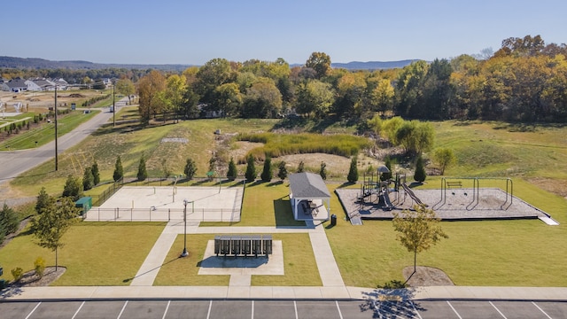 birds eye view of property