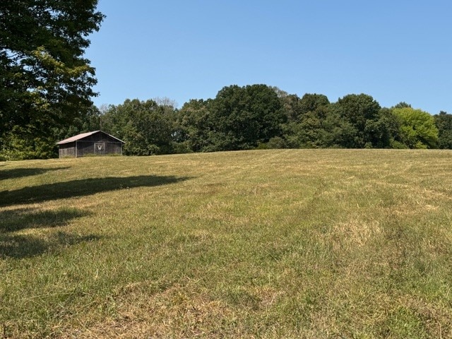 view of yard featuring a rural view