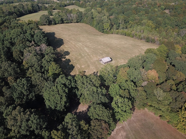 drone / aerial view featuring a rural view