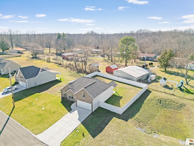 birds eye view of property