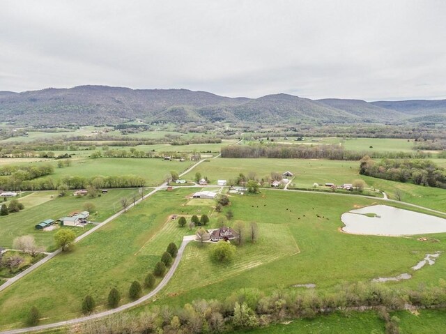233 Nine Mile Cross Rd W, Pikeville, TN 37367 - aerial view featuring a mountain view and a rural view