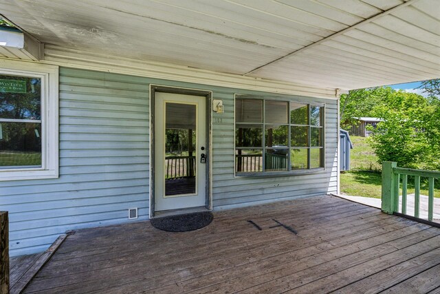 163 Longbranch Rd, Hohenwald, TN 38462 - view of wooden deck