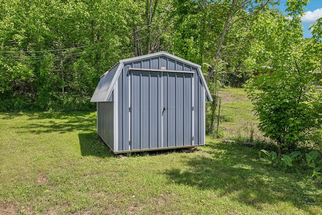 163 Longbranch Rd, Hohenwald, TN 38462 - view of shed featuring a view of trees