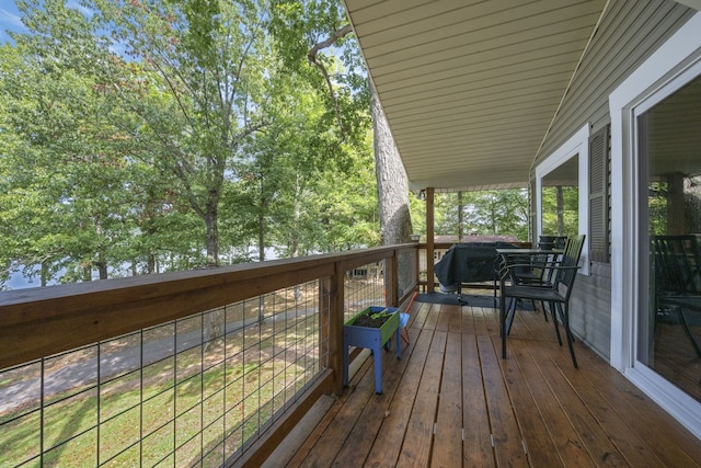 view of wooden terrace