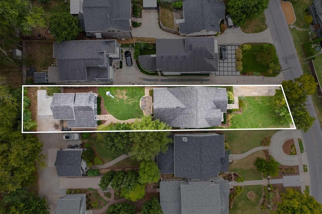 2310 Vaulx Ln, Nashville, TN 37204 - aerial view of residential area featuring property parcel outlined