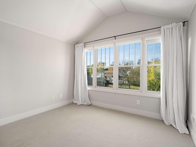 2310 Vaulx Ln, Nashville, TN 37204 - unfurnished room with vaulted ceiling, carpet, and baseboards
