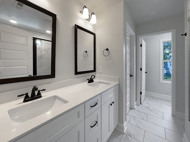 bathroom with vanity