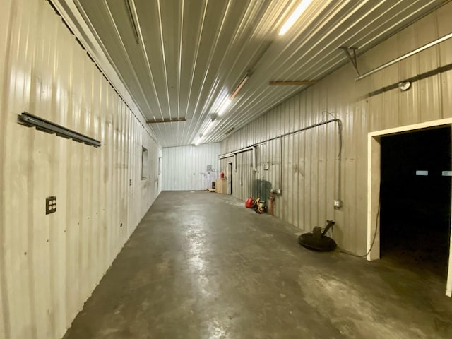 view of basement