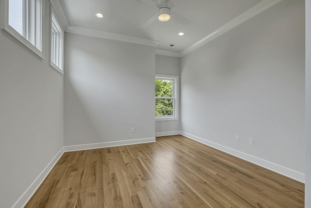 2704 Westwood Ave, Nashville, TN 37212 - spare room with recessed lighting, light wood-style flooring, baseboards, and visible vents