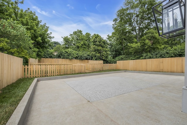 view of patio / terrace with basketball court