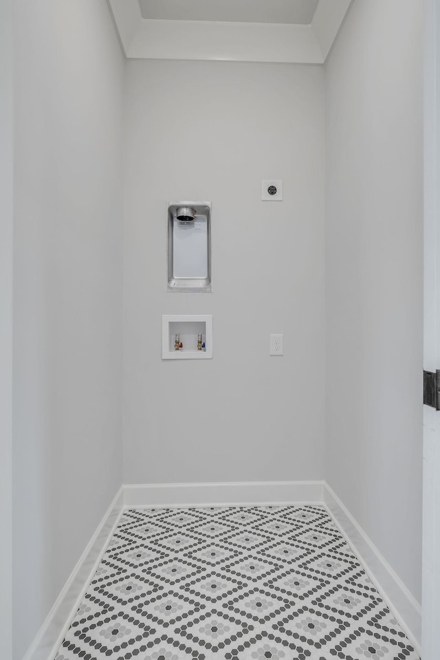 2704 Westwood Ave, Nashville, TN 37212 - washroom with baseboards, hookup for an electric dryer, hookup for a washing machine, and laundry area