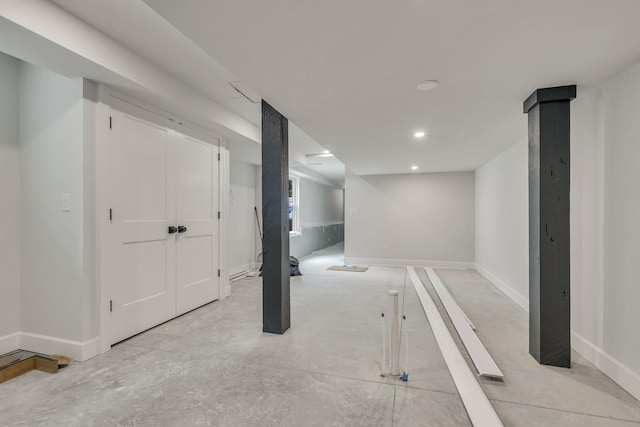 2704 Westwood Ave, Nashville, TN 37212 - finished below grade area with recessed lighting and baseboards