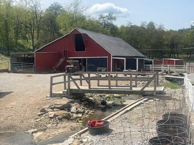 view of horse barn