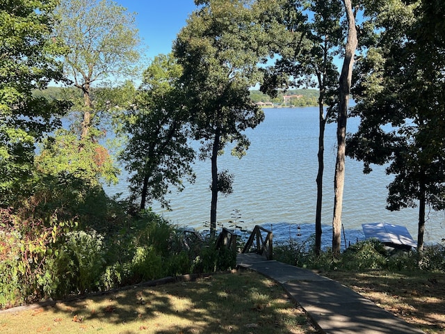 view of water feature