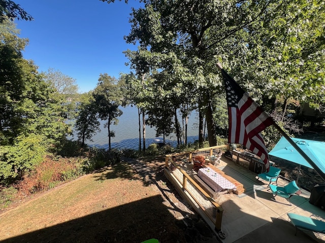 view of yard with a patio