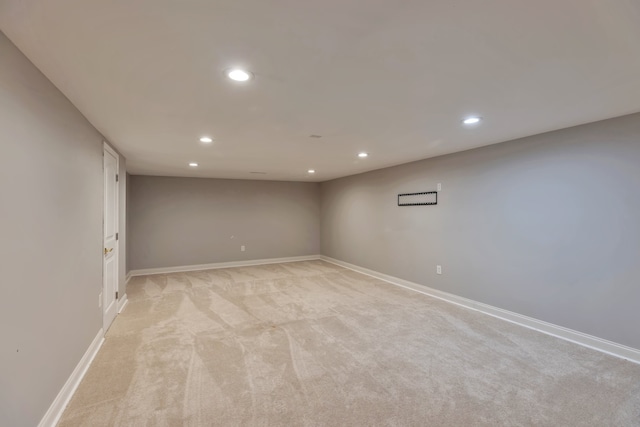 interior space with light colored carpet