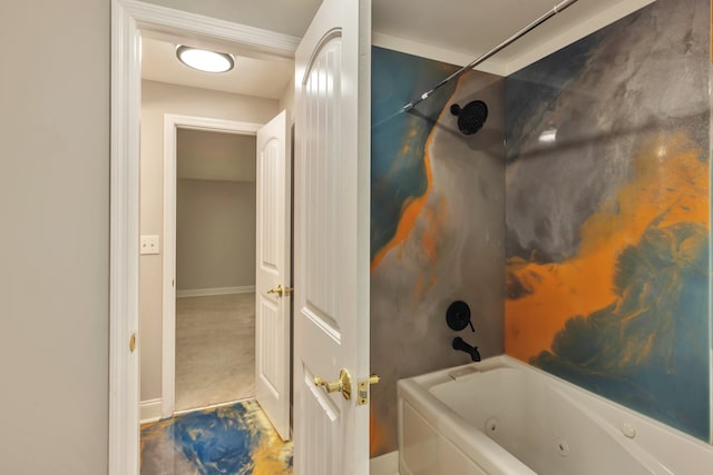 bathroom featuring tub / shower combination