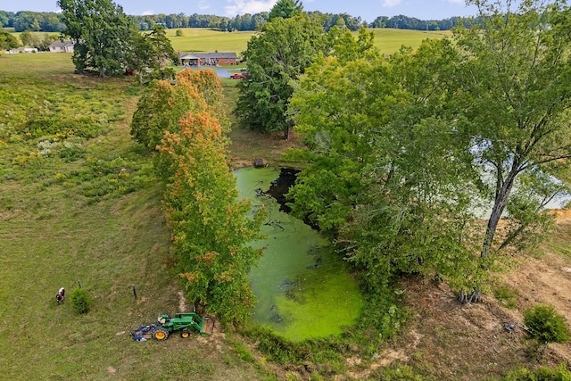 bird's eye view featuring a rural view