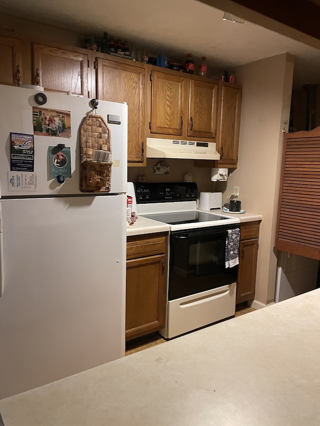 kitchen with white appliances